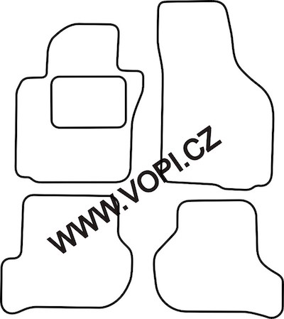 Autokoberce Seat Leon 08/2005 - 08/2008 Colorfit (4218)